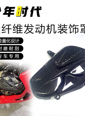 适用赛800 赛600RS改装碳纤维发动机保护罩防烫罩
