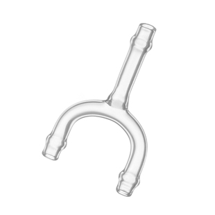 U型玻璃管 4mm U形三通 牛角管 含票 玻璃U形连接管 玻璃三通