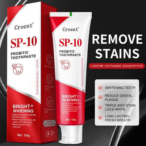 【FDA/DSDS认证】SP-10牙膏亮白牙齿清新口气牙膏120g