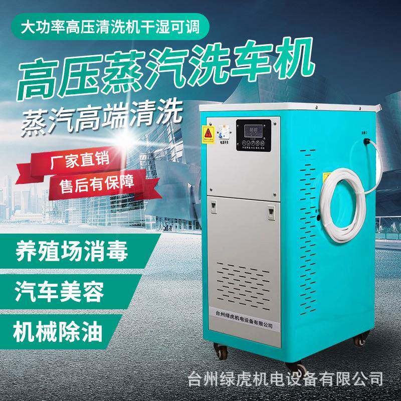 绿虎商用高压蒸汽清洗机220v380v冷热两用即热式节能蒸汽洗车机