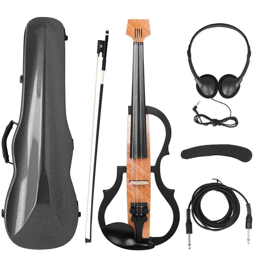 无头电声小提琴静音提琴成人专业演奏电子小提琴套装送盒
