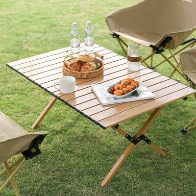 外交官DFJ-206折叠蛋卷桌露营桌椅户外装备便携式野营野餐蛋卷桌