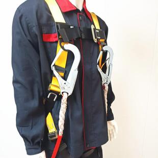 五点式全身安全带高空作业防坠落保险欧式缓冲双大挂钩安全带