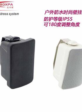 实力工厂高端时尚壁挂音箱防护等级IP55HI-FI时尚广播壁挂扬声器