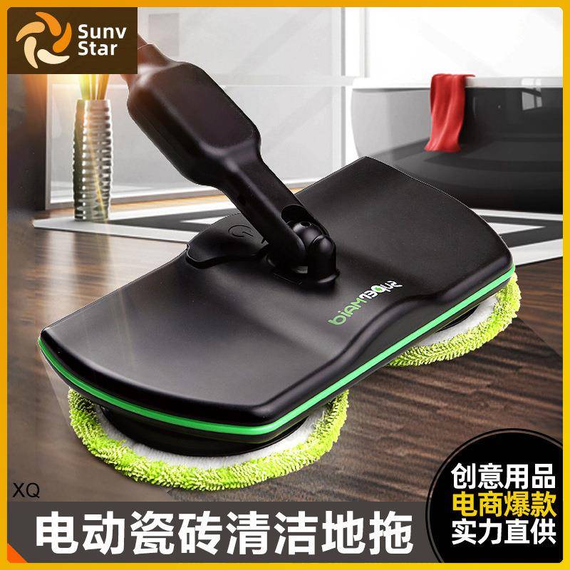 旋转电动拖把免手洗拖把家用地拖墩布桶拖地自动打蜡懒人拖布器