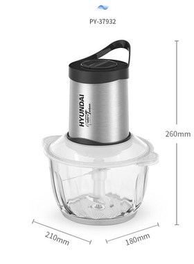 韩国HYUNDAI 绞肉机家用电动绞打肉馅碎菜器料理搅拌机PY-37932