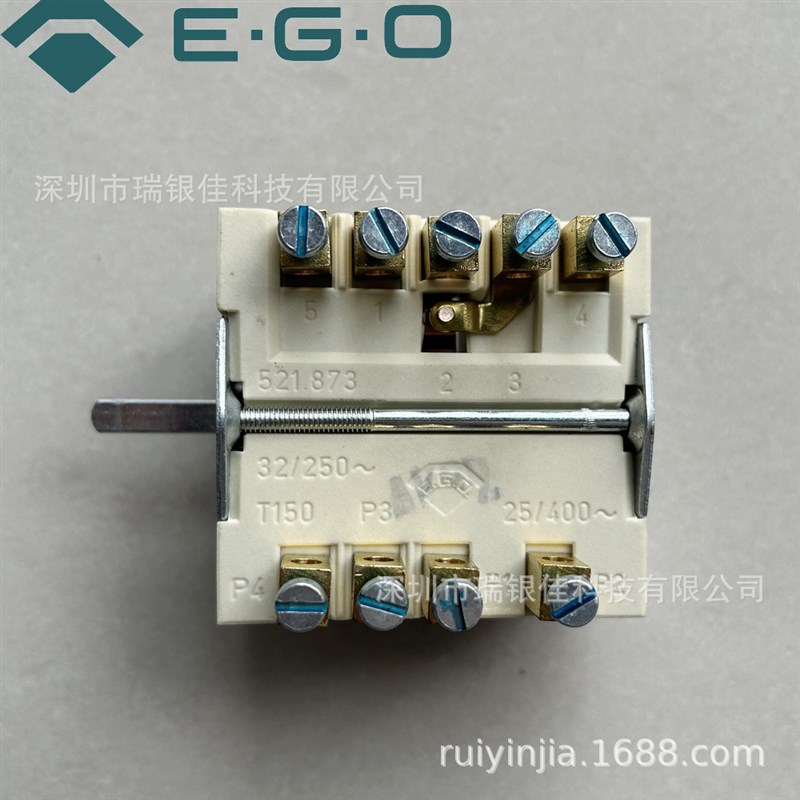 进口德国EGO六档扒炉开关 三相400V6档电灶火力调节 43.27232.000
