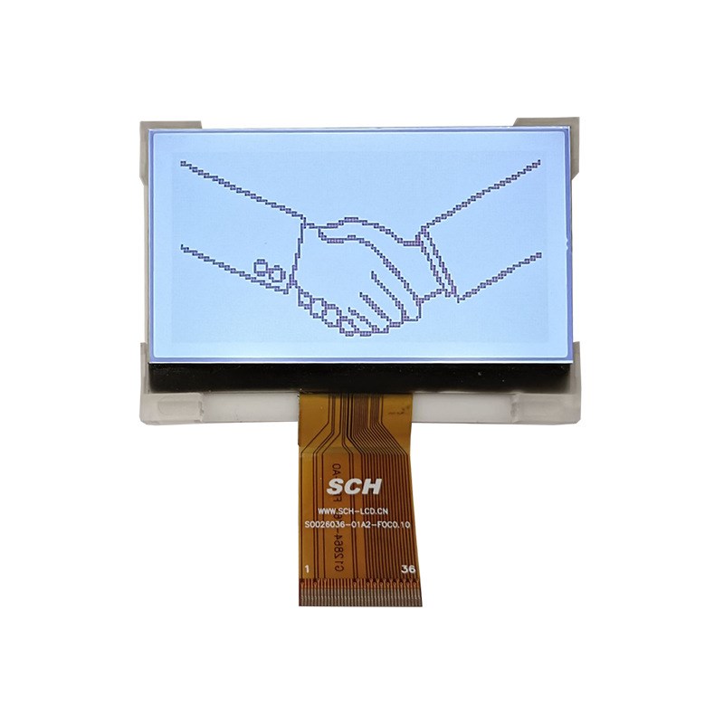 3.0寸12864点阵LCD液晶屏COG显示模块LCM模组并口SPI串口接插型