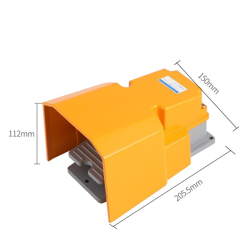 脚踏开关 铝壳LTH/1/6 防水脚踩开关 机床配件 银点