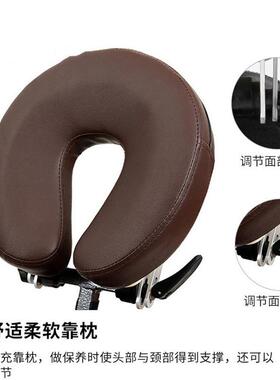 现代简纹约可节舒适身椅便携折痧叠推拿刮调椅棕VPP色多功能按摩