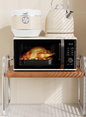 t7BPM3ej厨房置物架架烤箱微波炉子台面储物架面双层桌大收纳架用