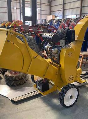 厂家直销枝粉碎机多功能碎枝RGL机条柴油电粉动家用小型树叶碎启