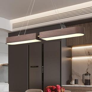 简约长现代厅一字餐吊E灯极简条吧台餐桌茶室灯新中式 茶桌LD429灯