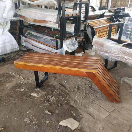 菠萝户格外座椅广场景休闲景公园椅区商场绿地观长椅jd32实木坐凳