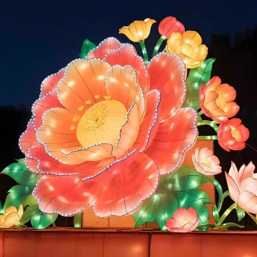 中秋国庆大型节日花灯制作中秋节灯会花灯灯光节灯展自贡制作工厂