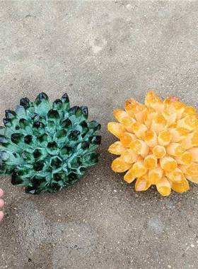 天然水MMG绿色晶绿幽灵晶簇石鱼缸景石水家居原摆件消磁净化防