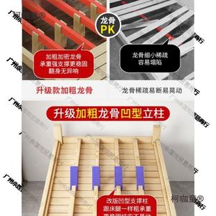 榻木没有床头的无头床箱体榻实米排ROH骨架床架子床体无床加麦头