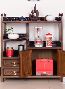 A1物0L家用仿古实木餐F7698HM7边柜水茶柜酒柜层客厅靠墙厨房储柜