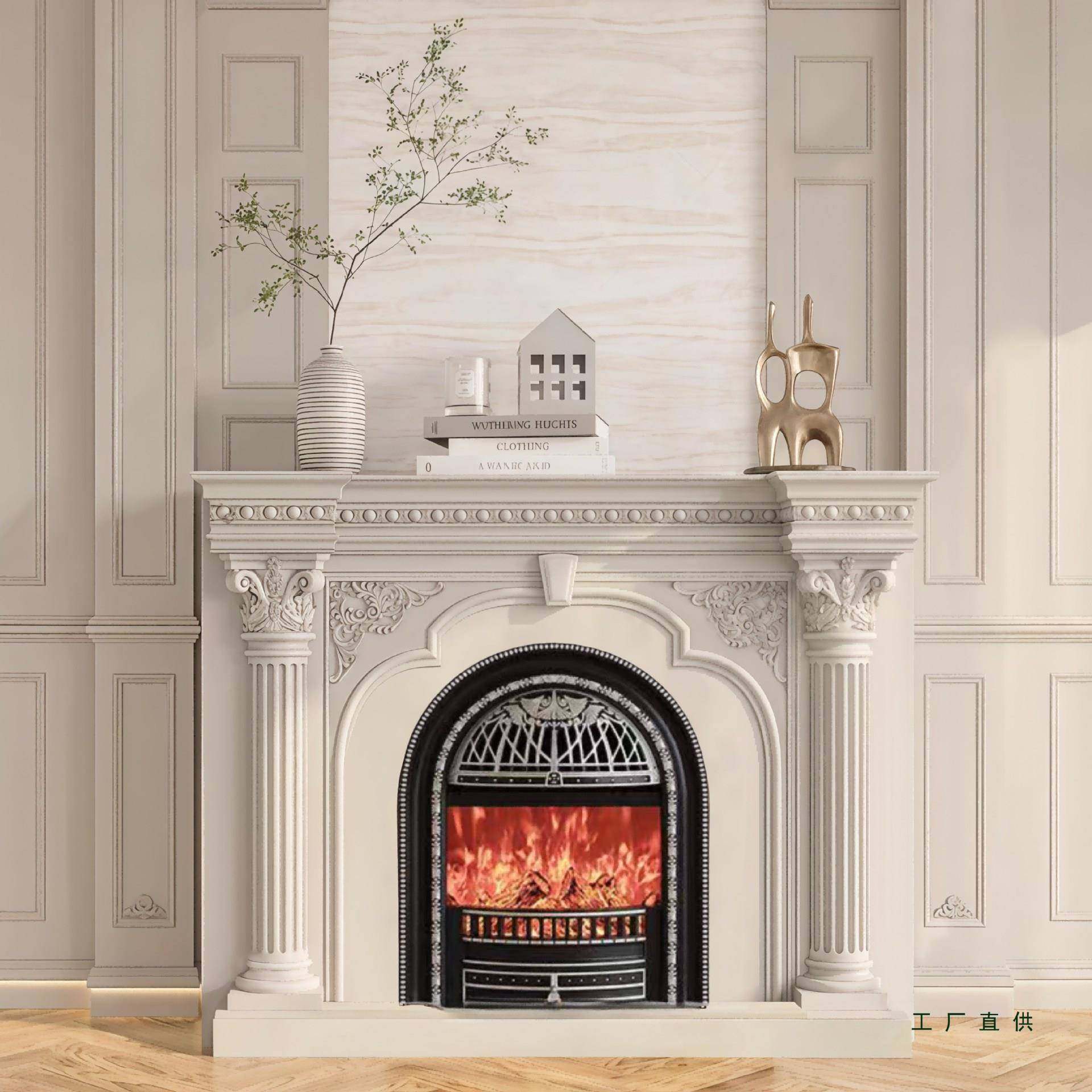 法式复全实木雕花壁炉柜别客墅厅仿真古火壁80炉法装式壁炉饰柜定,基础建材,脚轮/万向轮,淘宝优惠券,粉丝福利购,淘宝优惠卷