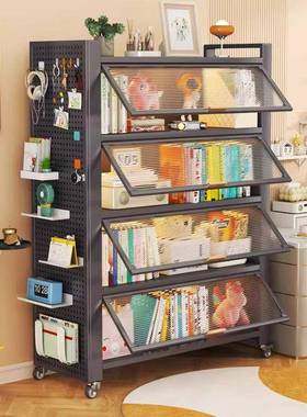 钢书制柜带门童书架防尘储物柜落地示卧室置物架客厅JLA展柜收纳