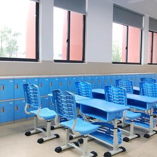 厂工塑料收纳柜塑料厚加彩色校园办生公柜子学教室书包柜T 280组
