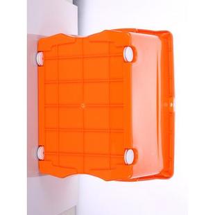 加锁能可上锁储物生箱带锁塑料SAO特的大号学收纳。箱子整上锁大