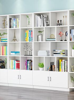 my定书柜现书架家用落地简约代多层储格子物柜学生收XCZ纳置物架