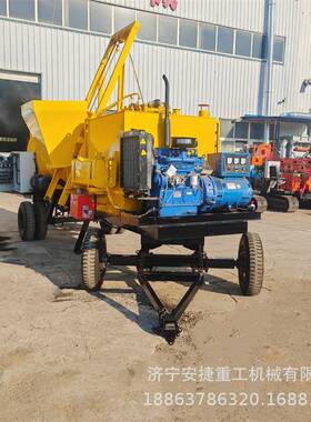 牵引式沥青拌机加宽料口移动上拌合合机农村修路再生90423料搅拌