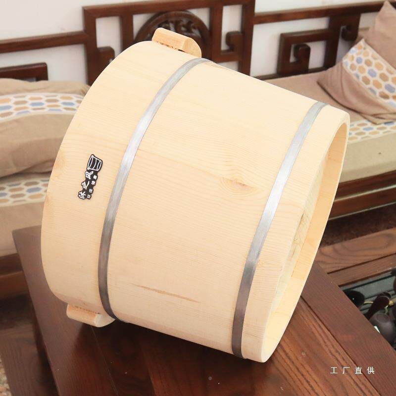 松木无油漆泡脚木桶洗脚桶浴桶用家木足盆进96材口木制作带盖