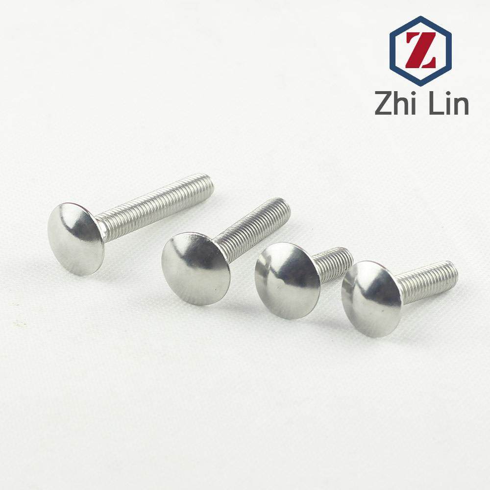 M3175不锈钢201车栓半圆头方劲螺丝马货架螺G螺B12丝DIN603