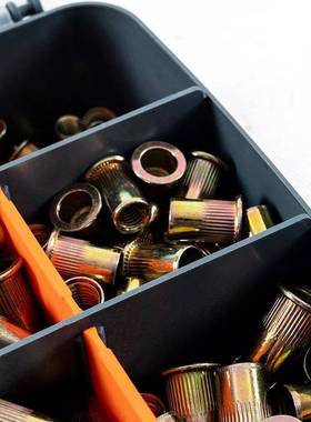 e跨境亚逊bay900PCS铆300盒装马镀彩锌不锈钢铆螺母平头拉螺母盒