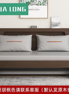 2250新床款实IXW木沙发户型网红款客厅多功能可折叠沙发小床两用