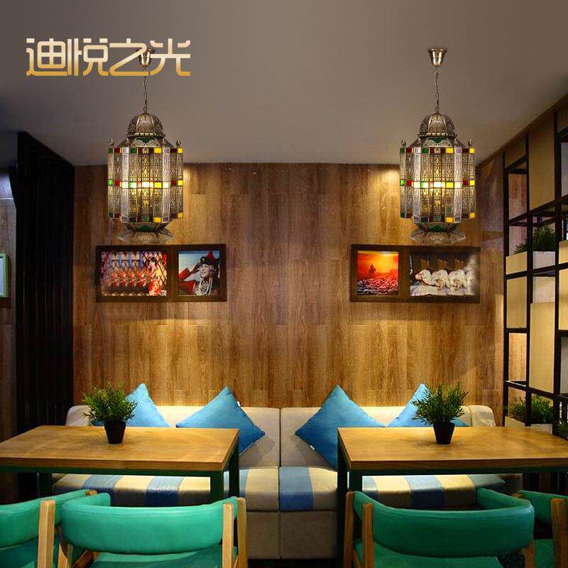 仿古欧式创意MD90081-台吊餐铜灯走廊过灯道吧阳台厅焊锡灯简约餐
