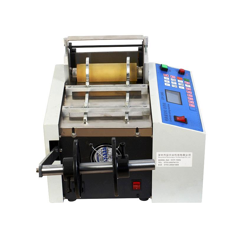 全动RAU裁切机微电c脑pv管切机自泡沫管切条管机松紧带袖口切断机