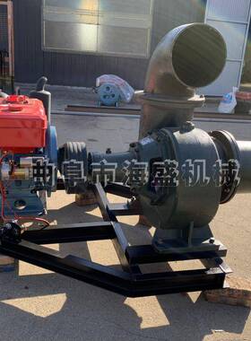 12寸排污污水抽水泵拖拉机柴油发电机缸组抽水单柴油机TEX带水泵