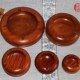 红木工艺品烟灰缸大果紫檀缅甸花梨木烟具圆形整木实木雕摆件特色