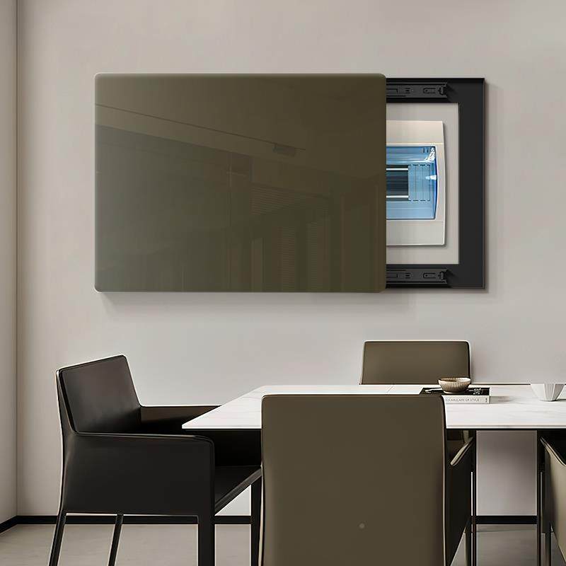 。挡电表约箱装饰画现代简遮弱电箱盖开板画配电箱电闸F77M5HSH关