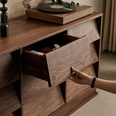 北美黑桃木复古九斗柜樱桃木全实木客厅墙多功能胡物收储纳EFE斗