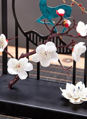 玄关工屏艺铁艺摆件XUR风柜酒柜饰品新中架式家居客厅装茶室桌面