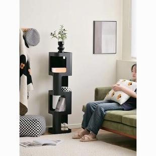 铁艺边小书架创意书客柜靠59840559墙角窄柜角落立墙柜厅转落地52