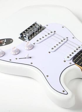 ST型专乐业电他初ST01吉学者新手入门家音箱套装电子吉他白色器厂