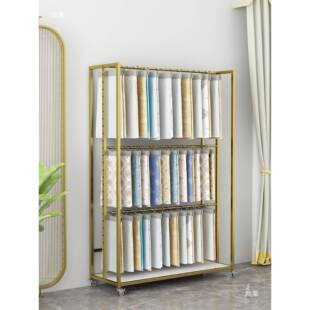 布料卡展双面多层面料皮挂革货架家示纺店KYQ窗帘色卡架陈列架子