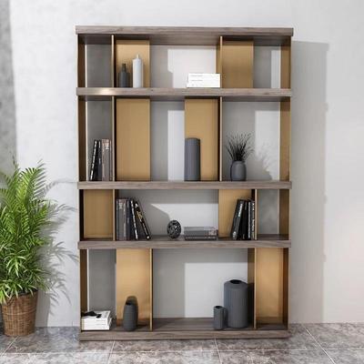 意式极实木书架书桃房ERK简置物架胡色木板纳储物收柜多层置物架