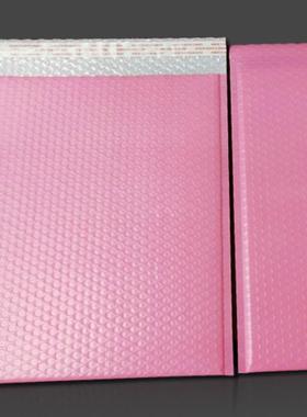 色挤气泡袋信封快递袋服装打包彩色共泡沫袋哑PIT光膜汽泡粉袋现