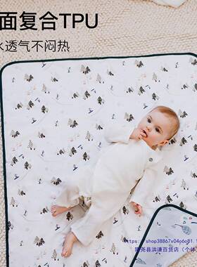 婴儿棉防水隔垫新生儿宝洗宝纯秋冬可尿布垫双KDP面尿用