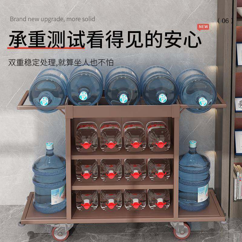 酒店布草车客房作卫车宾馆服务功清洁工打445扫生多能保洁手推车