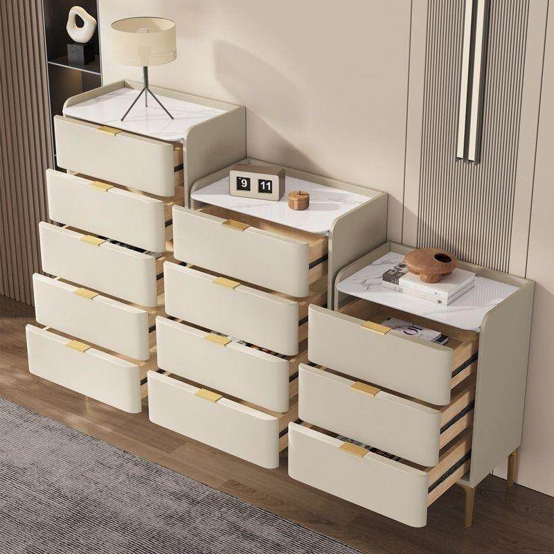 柜意式岩奢板五斗客厅实木斗柜轻现代简约卧室储物抽纳屉未知收柜