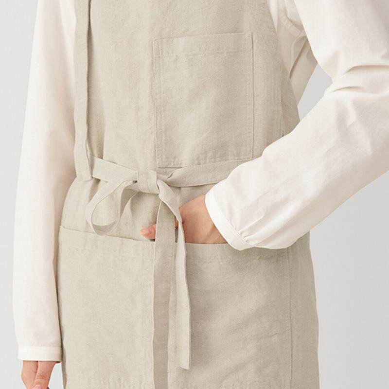826无别简约亚麻房围裙厨性男女通用柔软材质适工作款舒​,家庭/个人清洁工具,围裙套装,淘宝优惠券,粉丝福利购,淘宝优惠卷