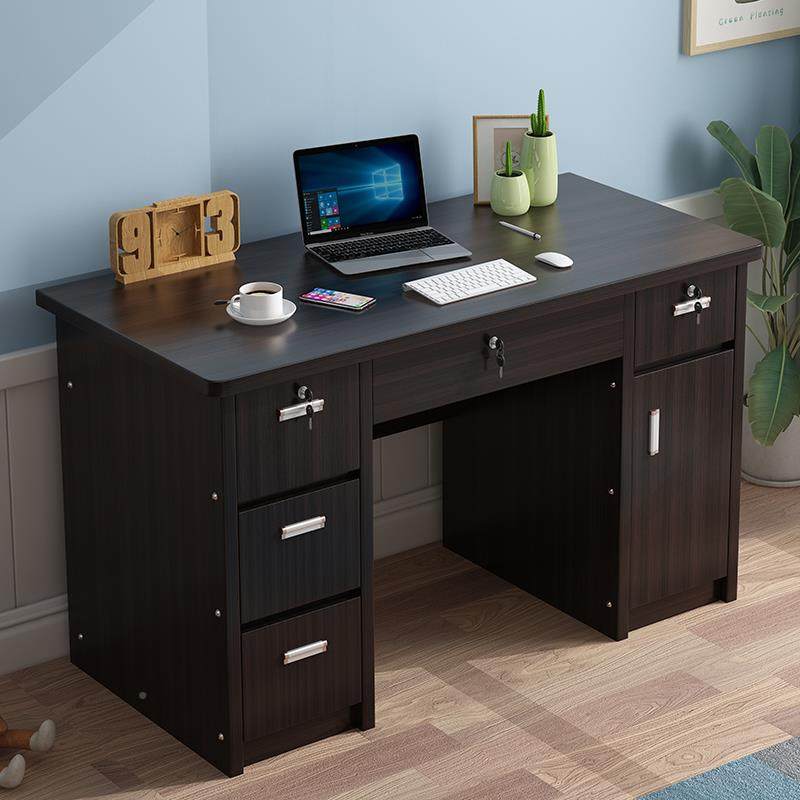 N5办公桌简家用学生卧室写字桌公室012员约工单人办子电脑桌台式