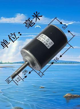 无品牌/2新可款12V4V纹大力矩正反转调速微型小马达螺长轴直流高